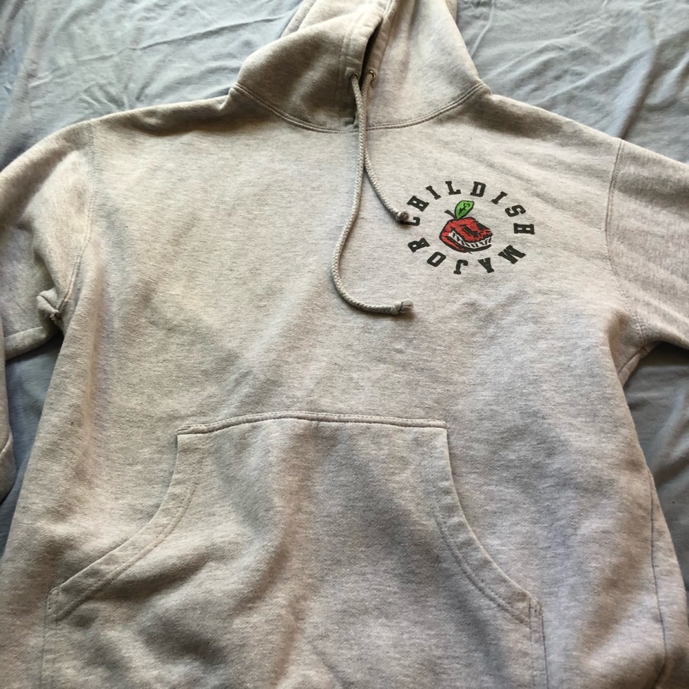 Grey childish major apple hoodie great condition